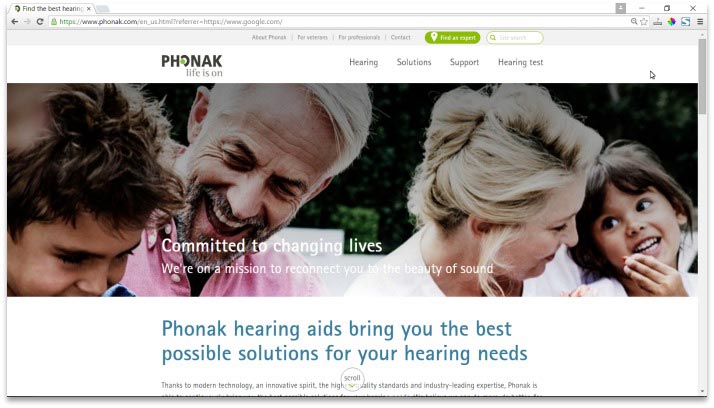 Phonak Website