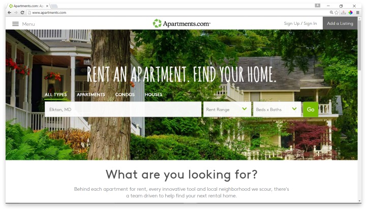 Apartments.com Website