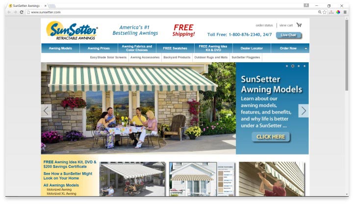 SunSetter Website