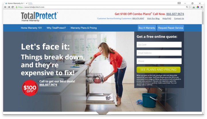 TotalProtect Website