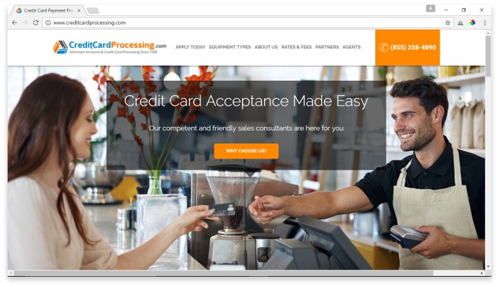 CreditCardProcessing.com Website